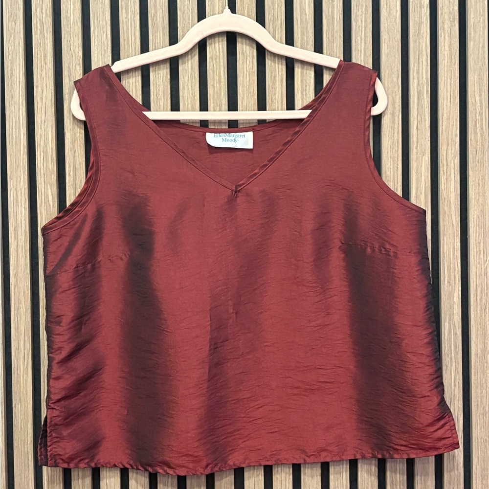 New York & Company 90s Camisole - Deep Red